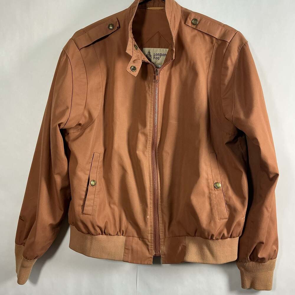 London Fog Vintage Brown Bomber Jacket